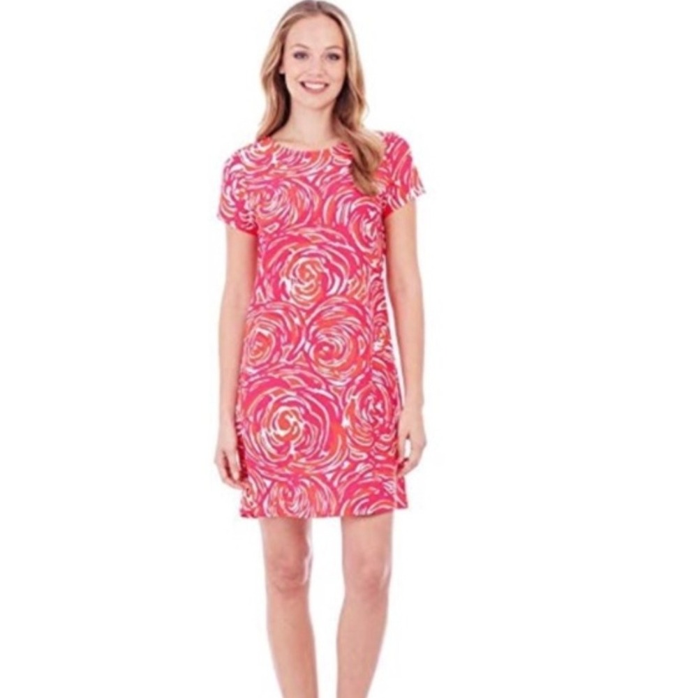Jude Connally Ella Shift Dress Women's Small Rose Garden Floral